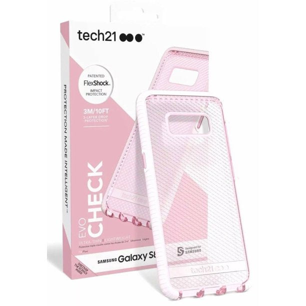 tech21 Evo Check Case for Samsung Galaxy S8+ (T21-5665) Rose Tint/White